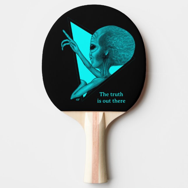 Raquete De Ping Pong Cinza, a verdade está lá fora (Frente)
