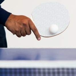 Raquete De Ping Pong Cinza Claro Floral Geométrico | Padrão Moderno de