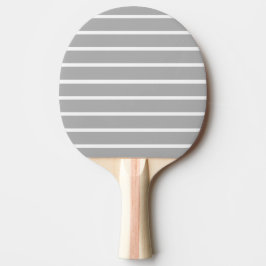 Raquete De Ping Pong Cinza de Cinzas e Design de Stripes Brancas