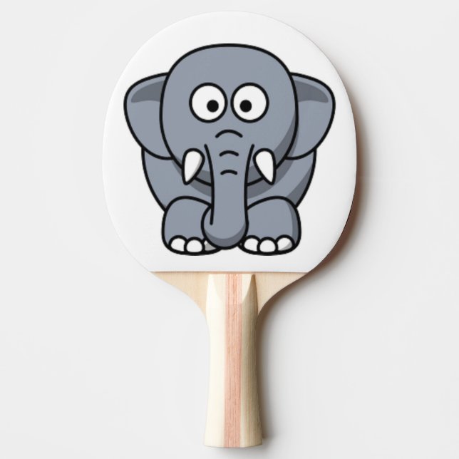 RAQUETE DE PING PONG CINZA ELEPHANT (Frente)