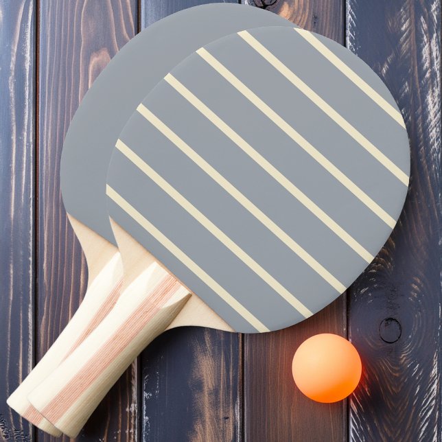 Raquete de Ping Pong Cinza Listrada e Lisa Dove (Criador carregado)