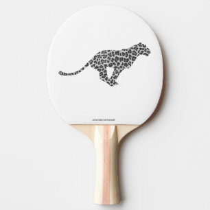 Raquete De Ping Pong Cinzas-leopardo e Cinza-luz