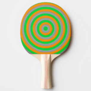 Raquete De Ping Pong Círculos Coloridos Concentrados Ping Pong Bat