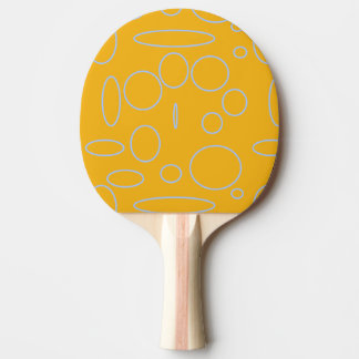 Raquete De Ping Pong Círculos Loops em Laranja