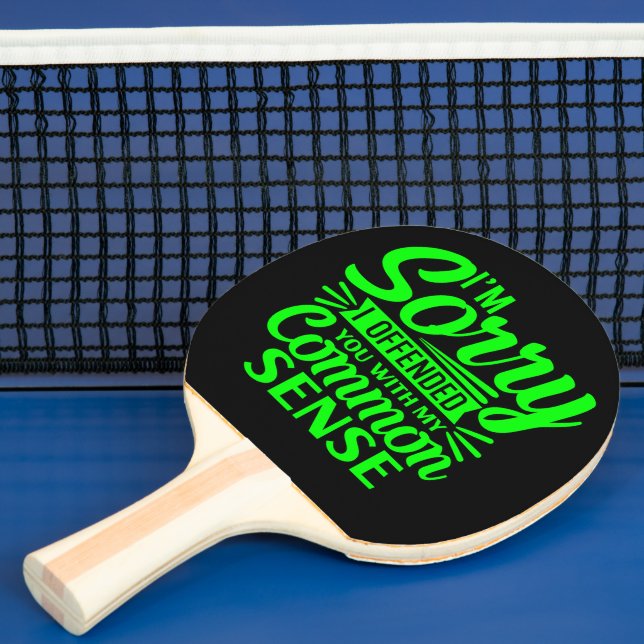 Raquete De Ping Pong Citação Engraçada No Ping Pong Paddle (Insitu)