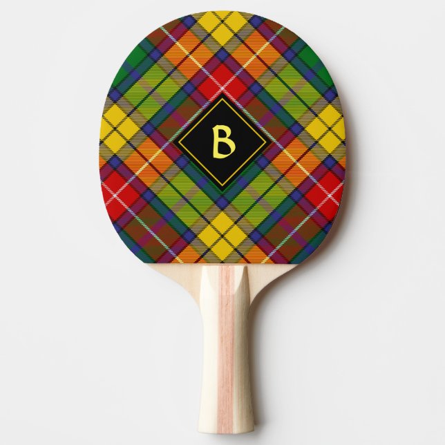 Raquete De Ping Pong Clan Buchanan Tartan (Frente)