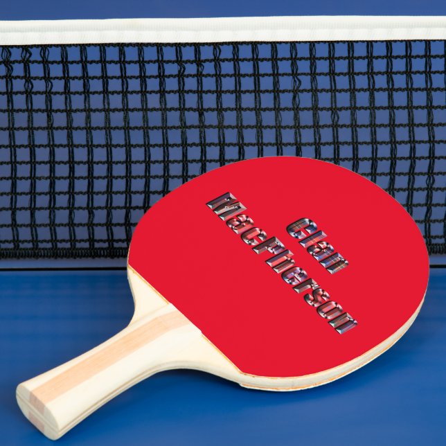 Raquete De Ping Pong Clan Macpherson Tartan Name, Ping Pong Paddle (Insitu)