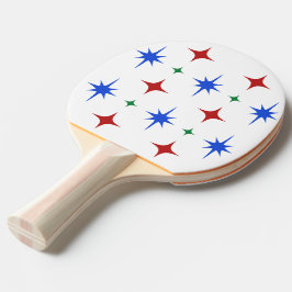 Raquete De Ping Pong Clássico Starburst Royal Azul Vermelho Verde Atlét