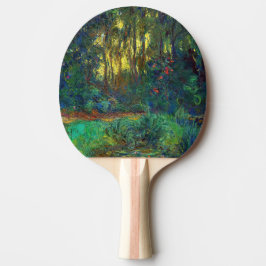Raquete De Ping Pong Claude Monet - Canto de um Pond com Lírios
