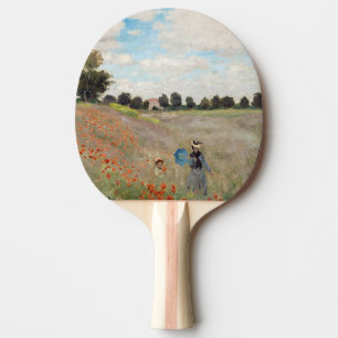 Raquete De Ping Pong Claude Monet - Poppy Field