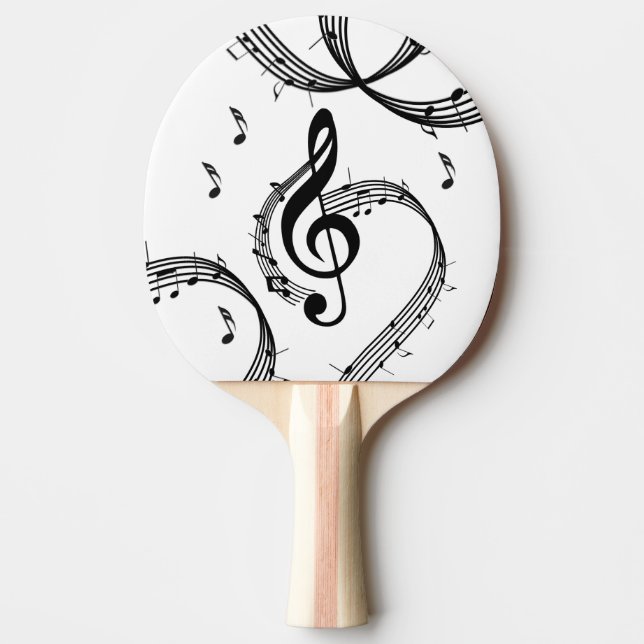 Raquete De Ping Pong Climactic G Clef Music (Frente)