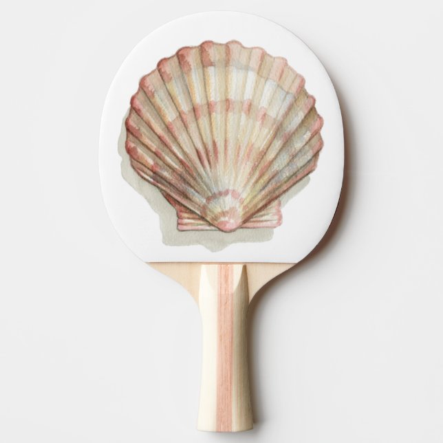 Raquete De Ping Pong Cobra Rosa e Creme (Frente)