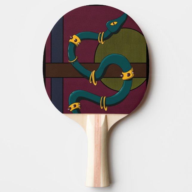 Raquete De Ping Pong Cobra Sticker Carré (Frente)