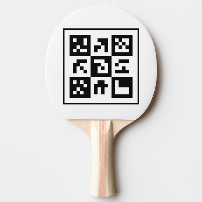 Raquete De Ping Pong código qr (Frente)