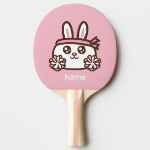 Raquete De Ping Pong Coelho bonito dos desenhos animados