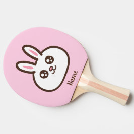 Raquete De Ping Pong Coelho fofo de desenho animado