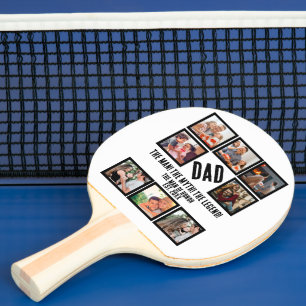 Raquete De Ping Pong Colagem de Fotografias com Oferta de Pai Engraçado