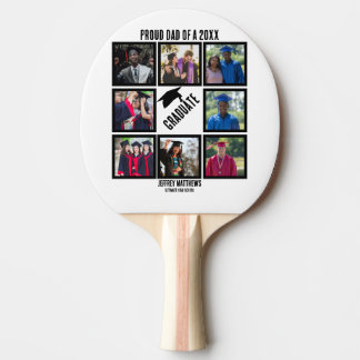 Raquete De Ping Pong Colagem Personalizada de Fotos de Pai Ortográfico