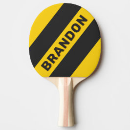 Raquete De Ping Pong Coletor de Yellowjacket Retroativo Três Fitas Negr