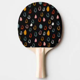 Raquete De Ping Pong Colírio de abstrato, rabisco tribal.