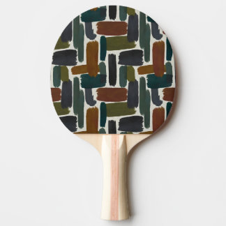 Raquete De Ping Pong Colored brushstrokes in dark tones