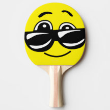 Raquete de ping pong com face de sorriso - HAMbWG