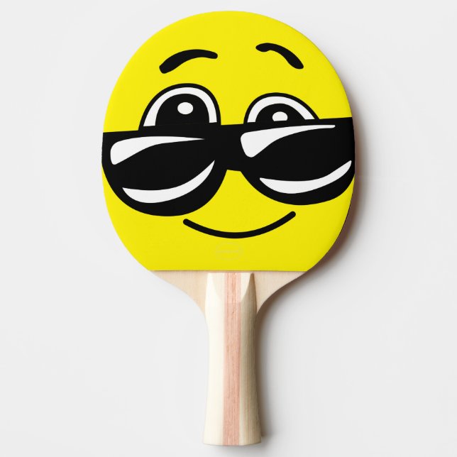 Raquete de ping pong com face de sorriso - HAMbWG (Frente)