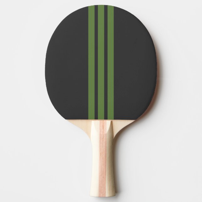 Raquete de Ping Pong com Faixa Esportiva Verde (Frente)