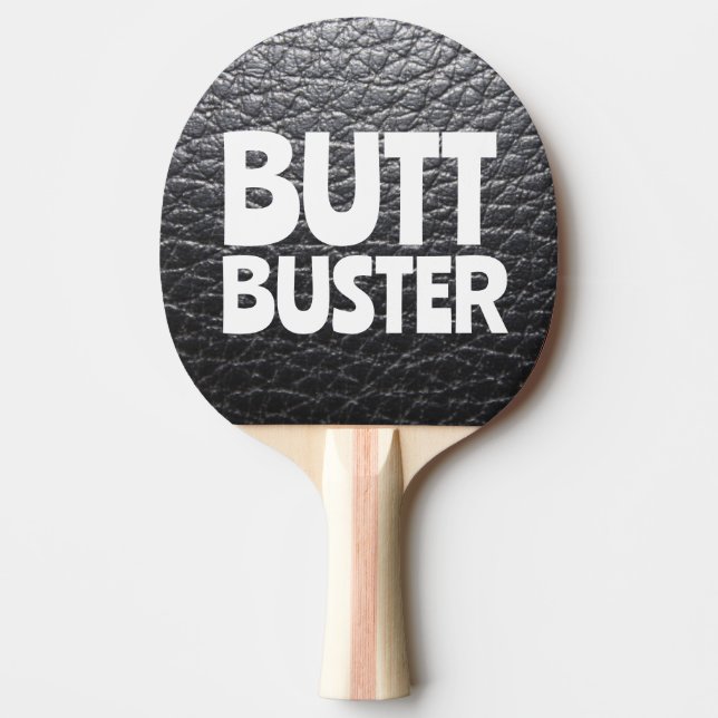 RAQUETE DE PING PONG COM VISUAL DE COURO 'LEATHER  (Frente)