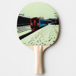 Raquete De Ping Pong Comboio Amarelo-Turquesa