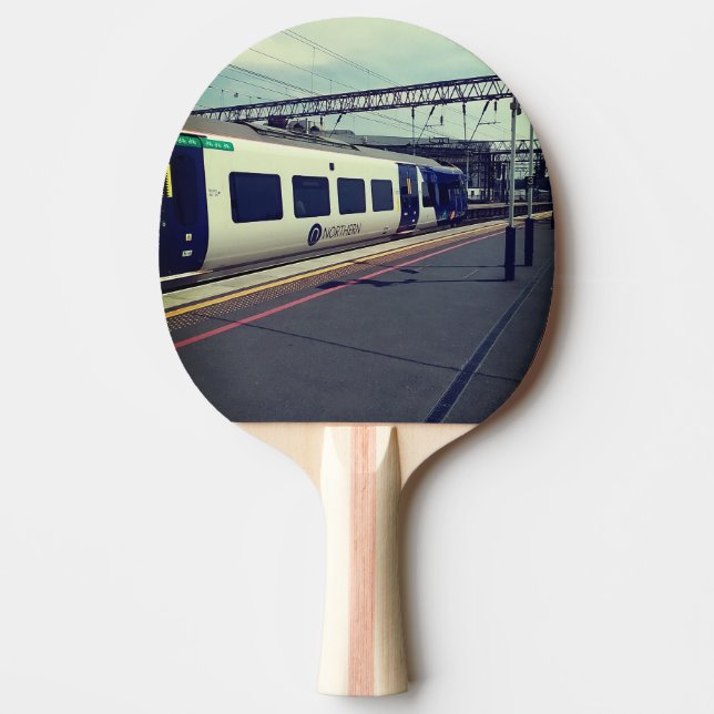 Raquete De Ping Pong Comboio azul e branco (Frente)