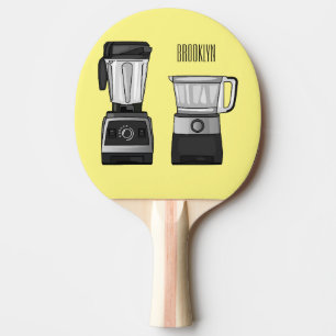 Raquete De Ping Pong Comida e ilustração do desenho do blender