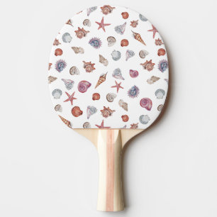 Raquete De Ping Pong Composição Subaquática em Aquarela Série Design 4