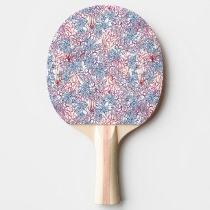 Raquete De Ping Pong Composição Subaquática em Aquarela Série Design 5