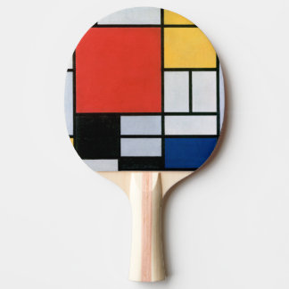 Raquete De Ping Pong Composição Vermelho, Amarelo, Azul, Preto | Mondri