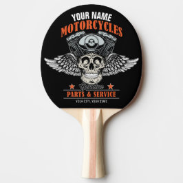 Raquete De Ping Pong Compro de Motociclos Personalizados do Crânio Voad