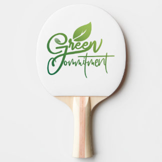 Raquete De Ping Pong Compromisso Verde
