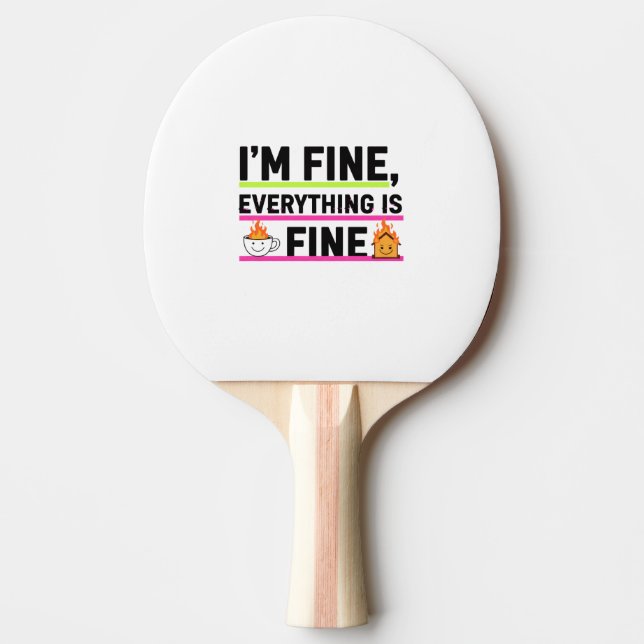Raquete De Ping Pong Conjunto de 3 folhas planas de papel de embrulho (Frente)