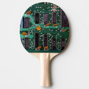 Raquete De Ping Pong Conselho de circuito impresso clássico em vinheta