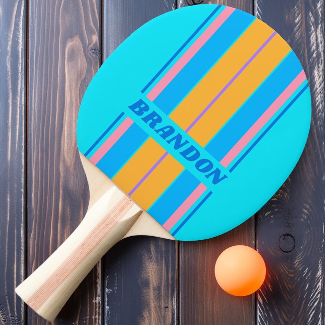 Raquete De Ping Pong Conselho do Céu Neon Ocean Sky, 2008, com nome (Criador carregado)