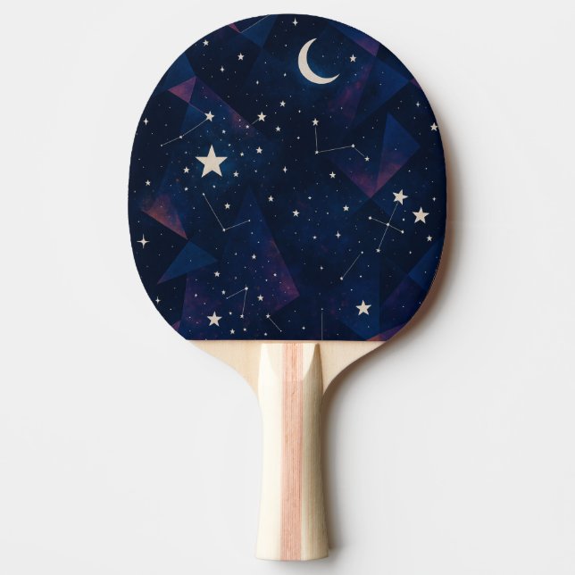 Raquete De Ping Pong Constelação de Starry Sky - Padrão noturno celesti (Frente)