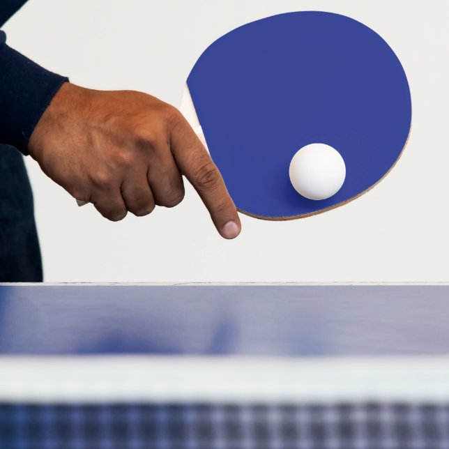 Raquete De Ping Pong Convite de casamento mínimo a frio em azul profund (Insitu)