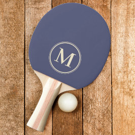 Raquete De Ping Pong Cor Brisa Lavanda Sólida Monograma