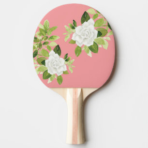 Raquete De Ping Pong Cor de água da flor floral jasmim de jardinia