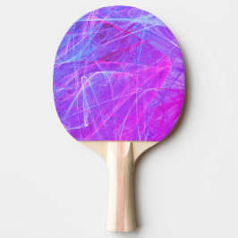 Raquete De Ping Pong Cor-de-rosa, azul, Abstrato Lilac, cor-de-arte