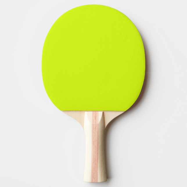 Raquete De Ping Pong Cor do sólido amarelo Chartreuse (Frente)