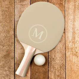 Raquete De Ping Pong Cor Duna de Areia Sólida Monogram