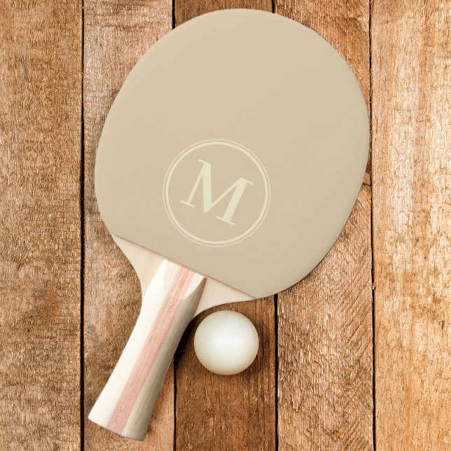 Raquete De Ping Pong Cor Duna de Areia Sólida Monogram (Criador carregado)