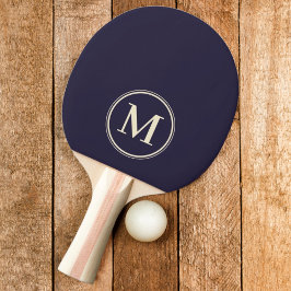 Raquete De Ping Pong Cor Solid Midnight Ocean Monogram
