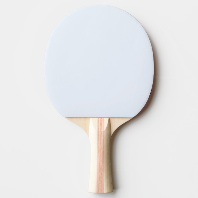 Raquete De Ping Pong Cor Sólida do Pastel Branco Suave Azul (Frente)